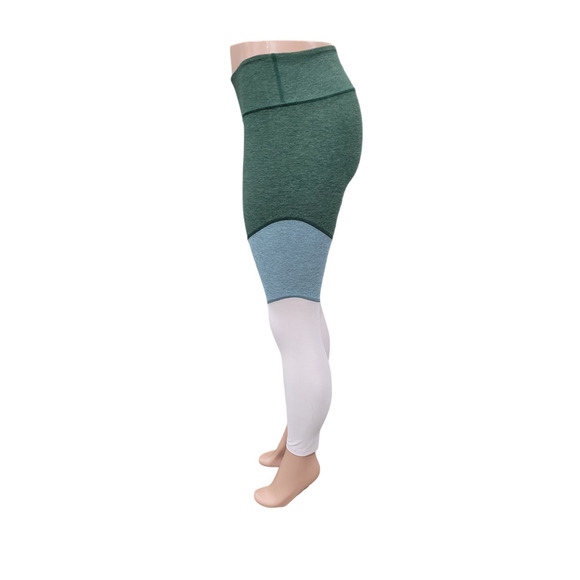NEW Outdoor Voices Spring 7/8 Leggings Green Pink Size S Color Block Athletic - Picture 5 of 14